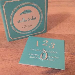 NIB Stella & Dot number charm “0” ❗️Last Day before donating ❗️